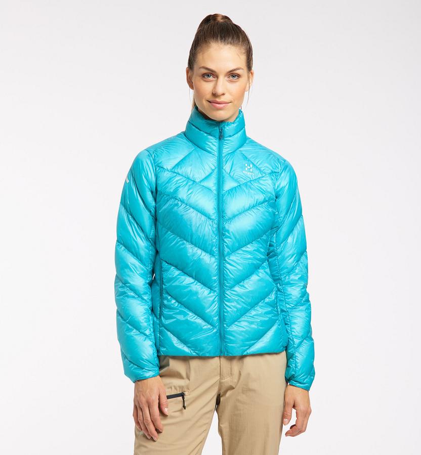 Haglöfs Womens L.I.M Essens Down Jacket Blue New Zealand 17245LIYF